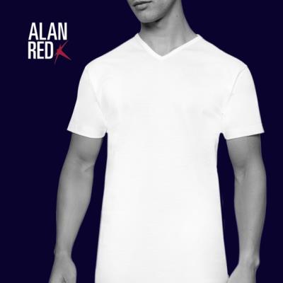 Alan Red Vermont T-Shirt Navy 2 pack